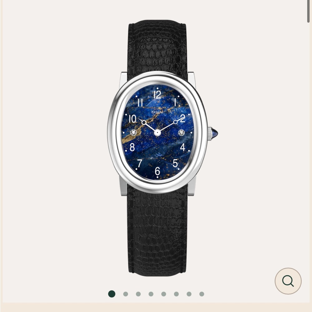 Black and Blue Smartwatch with Celestial Design